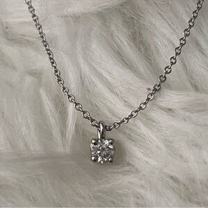❌SOLD❌Tiffany & Co. Solitaire Diamond Necklace in Platinum